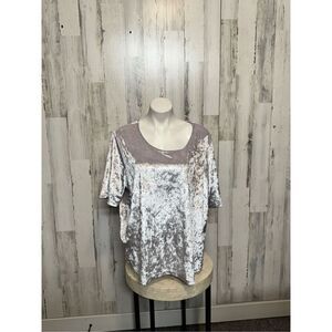 Koret velvet blouse size 2XL